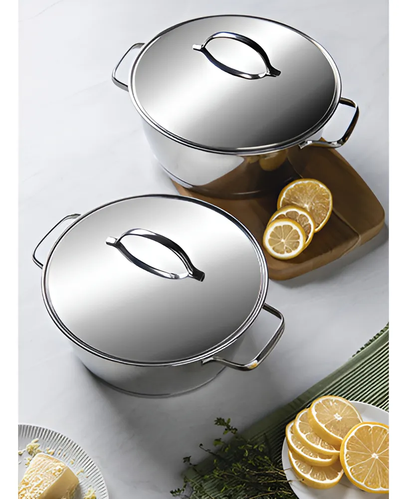 Jogo De Panelas 5 Peças Inox Fundo Triplo Allegra Tramontina