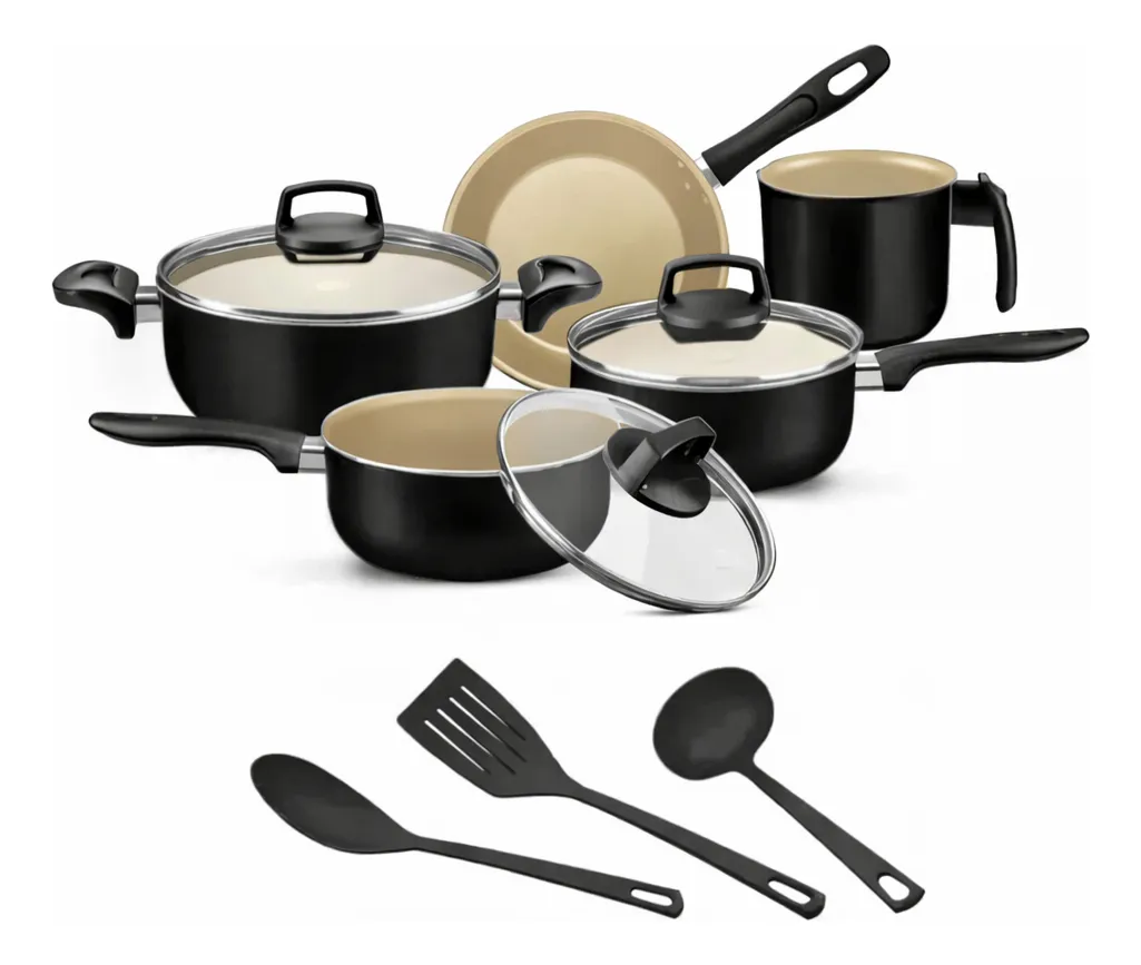 Jogo De Panelas 8 Peças Teflon Antiaderente Imperial 