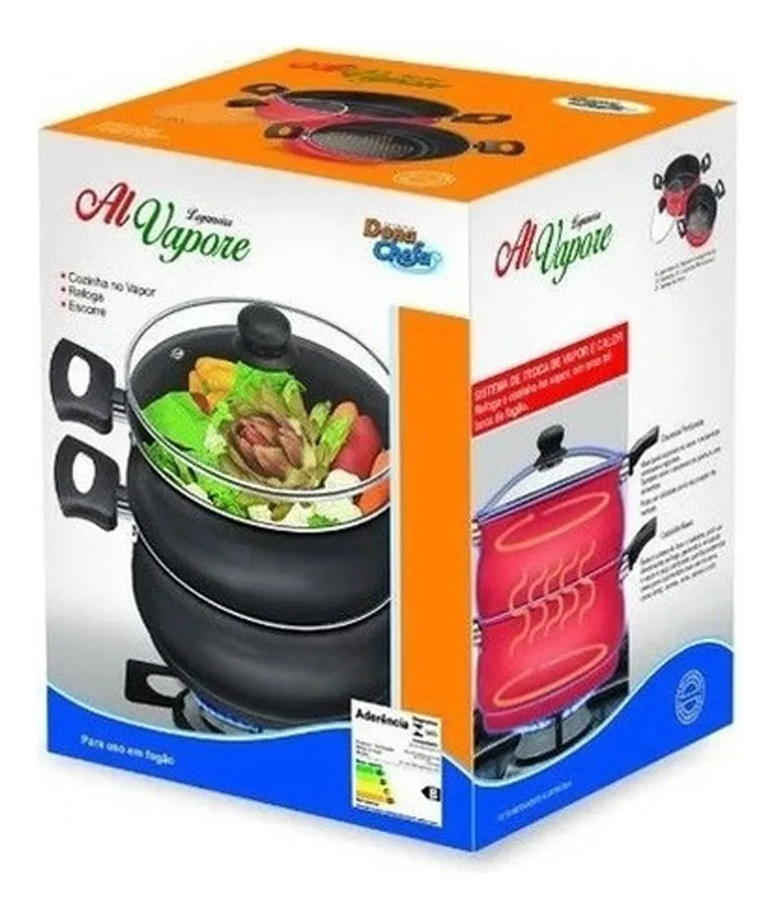 Conjunto Cozivapor Panela De Cozimento A Vapor Antiaderente